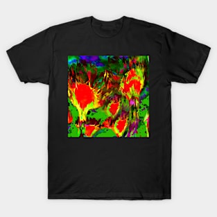 Abstract Thistle Plants at Sunrise T-Shirt